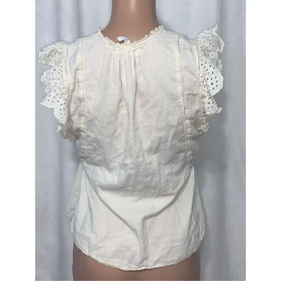 Beautiful APiece Apart cream short sleeve top SIZE 0 GOOD CONDITION (size detai - Picture 7 of 9